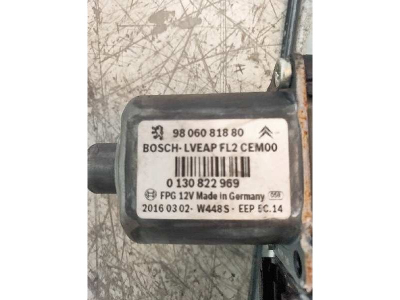 Recambio de elevalunas delantero izquierdo para peugeot 208 style referencia OEM IAM 9806066180 5P 37282000 9806081880 013082296