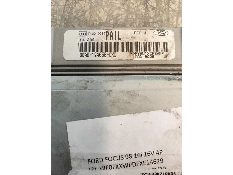 Recambio de centralita motor uce para ford focus berlina (cak) ambiente referencia OEM IAM 98AB12A650CXC PAIL 
