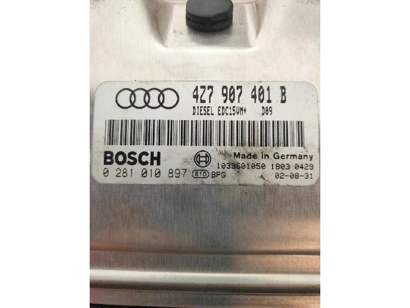 Recambio de centralita motor uce para audi allroad quattro (4b5) 2.5 tdi (132kw) referencia OEM IAM 0281010897 4Z7907401B EDC15V