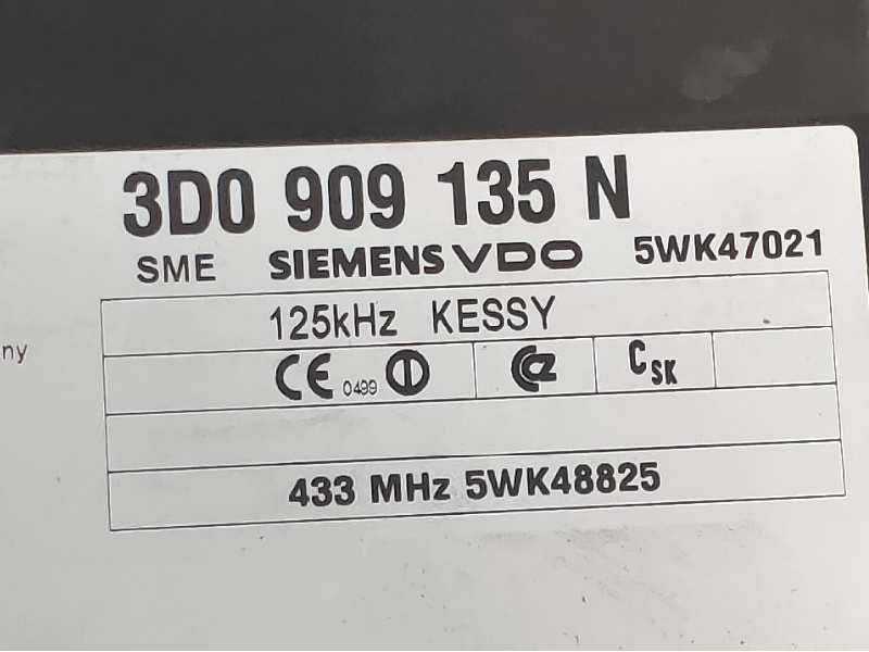 Recambio de modulo electronico para porsche cayenne (typ 9pa) básico referencia OEM IAM 5WK47021 3D0909135N 