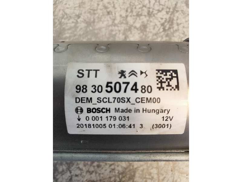 Recambio de motor arranque para citroen c3 elle referencia OEM IAM 0001179031 9830507480 