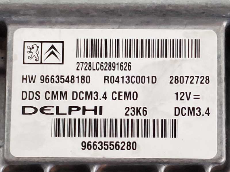 Recambio de centralita motor uce para peugeot 407 st confort referencia OEM IAM R0413C001D 9663556280 RHW9663548180