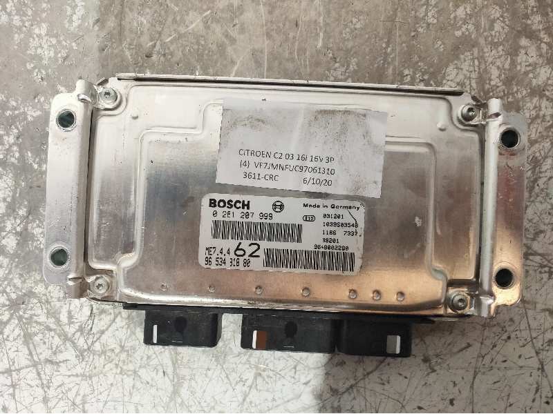 Recambio de centralita motor uce para citroen c2 vtr referencia OEM IAM 0261207999 9653491880 