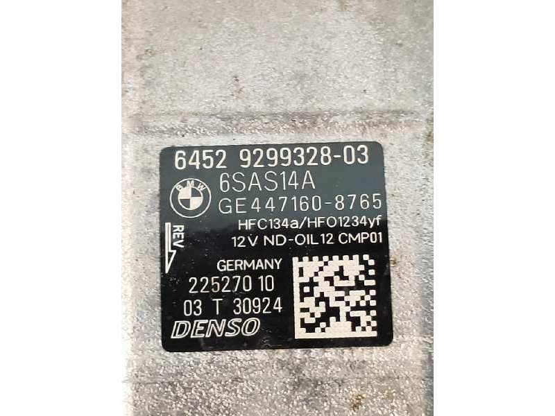 Recambio de compresor aire acondicionado para bmw serie 4 gran coupe (f36) 2.0 16v turbodiesel referencia OEM IAM 22527010 64529