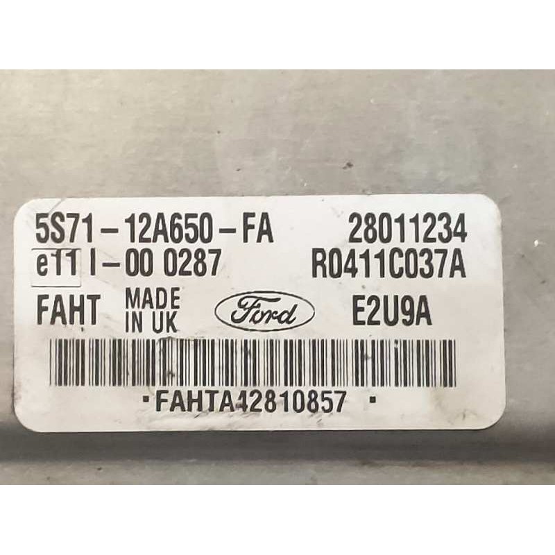 Recambio de centralita motor uce para ford mondeo berlina (ge) ambiente (06.2003) (d) referencia OEM IAM R0411C037A 5S7112A650FA