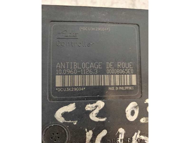 Recambio de abs para citroen c2 vtr referencia OEM IAM 10020601014 10096011263 00008065E0 9649028880