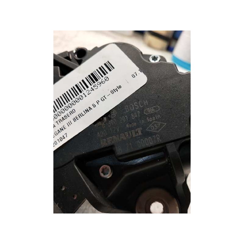 Recambio de motor limpia trasero para renault megane iii berlina 5 p gt-style referencia OEM IAM 0390201847 287100007R 