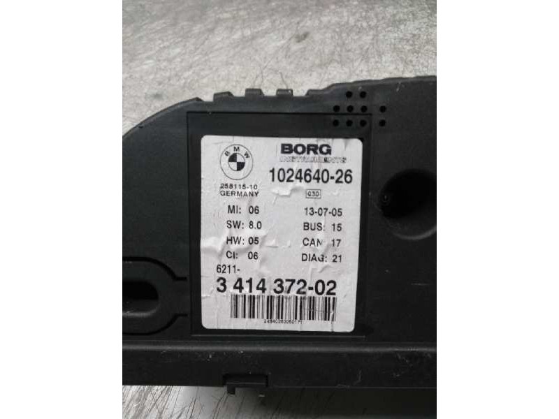 Recambio de cuadro instrumentos para bmw x3 (e83) 2.0d referencia OEM IAM 102464026 341437202 