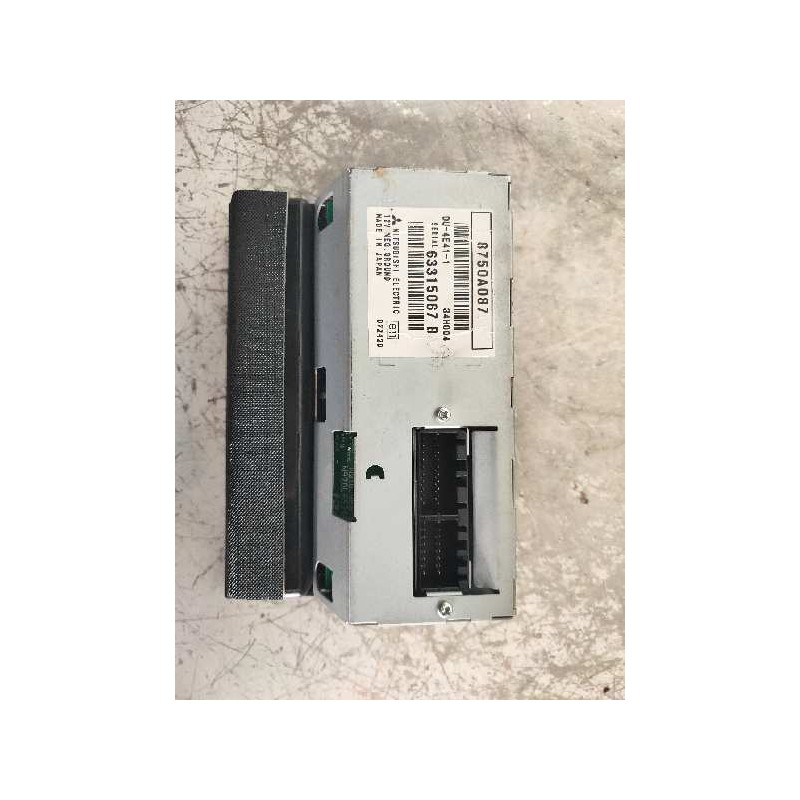 Recambio de pantalla multifuncion para mitsubishi grandis (na0w) 2.0 di-d inform referencia OEM IAM 8750A087 63315067B MITSUBISH
