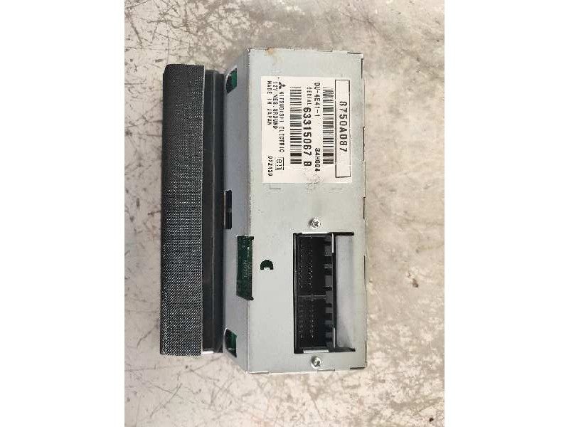 Recambio de pantalla multifuncion para mitsubishi grandis (na0w) 2.0 di-d inform referencia OEM IAM 8750A087 63315067B MITSUBISH