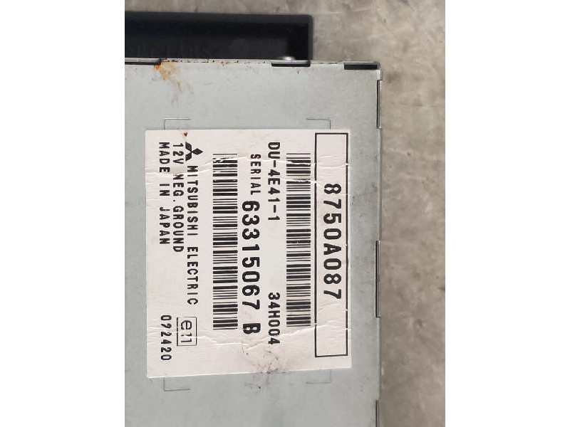 Recambio de pantalla multifuncion para mitsubishi grandis (na0w) 2.0 di-d inform referencia OEM IAM 8750A087 63315067B MITSUBISH