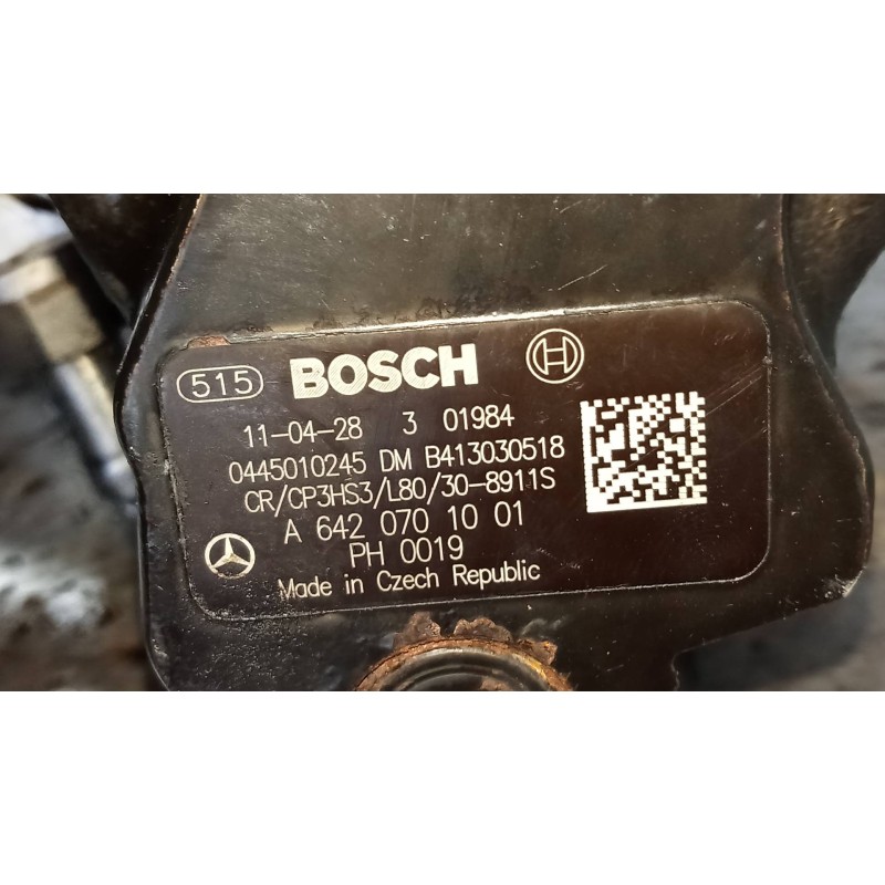 Recambio de bomba inyeccion para mercedes clase e (w212) lim. e 300 cdi blueefficiency (212.025) referencia OEM IAM 0445010245 A