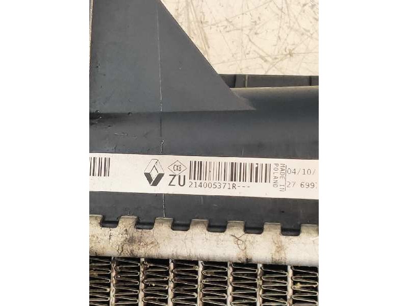 Recambio de radiador agua para renault fluence z.e. dynamique referencia OEM IAM 214103792R 214005371R 