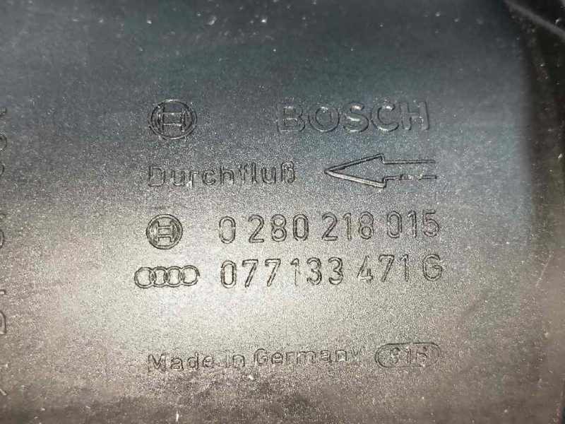 Recambio de caudalimetro para audi a8 (d2) 3.7 v8 40v referencia OEM IAM 0280218015 077133471G BOSCH