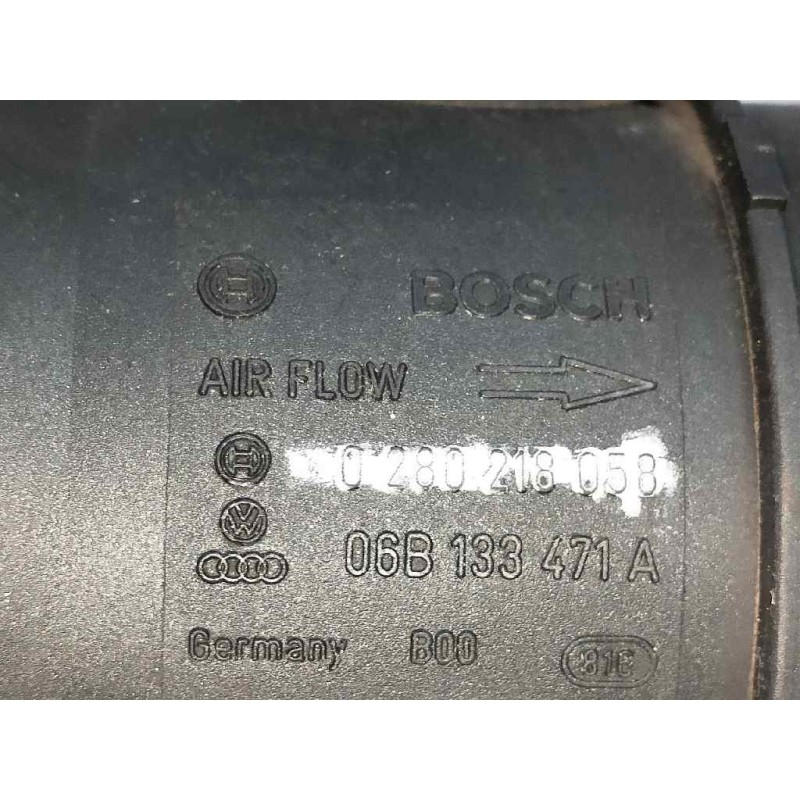 Recambio de caudalimetro para audi a4 berlina (8e) 2.0 20v cat (alt) referencia OEM IAM 0280218058 06B133471A BOSCH