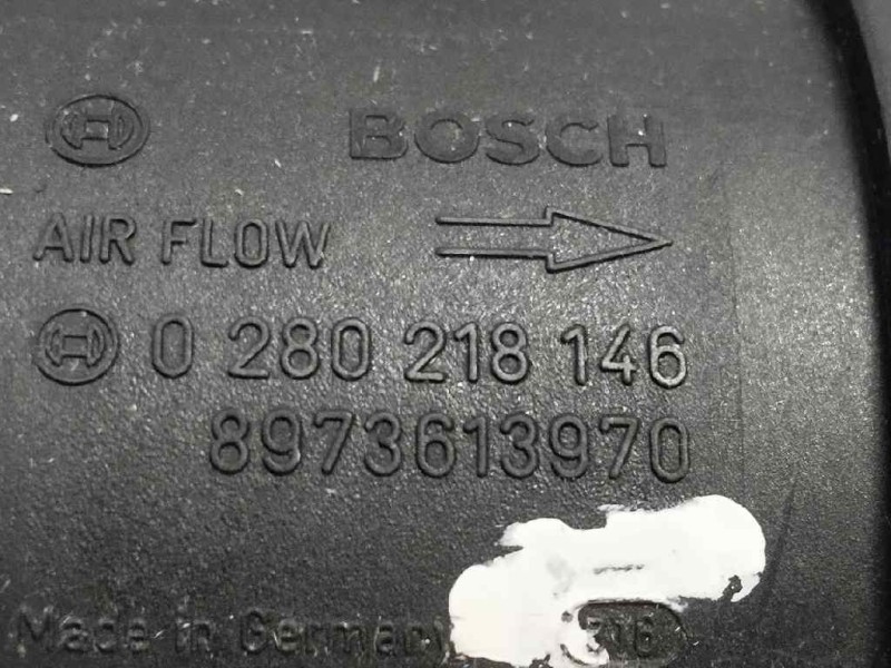 Recambio de caudalimetro para renault vel satis (bj0) 3.0 dci diesel (p9x) referencia OEM IAM 0280218146 8973613970 BOSCH Recambio de caudalimetro para renault vel satis (bj0) 3.0 dci diesel (p9x) referencia OEM IAM 0280218146 8973613970 BOSCH