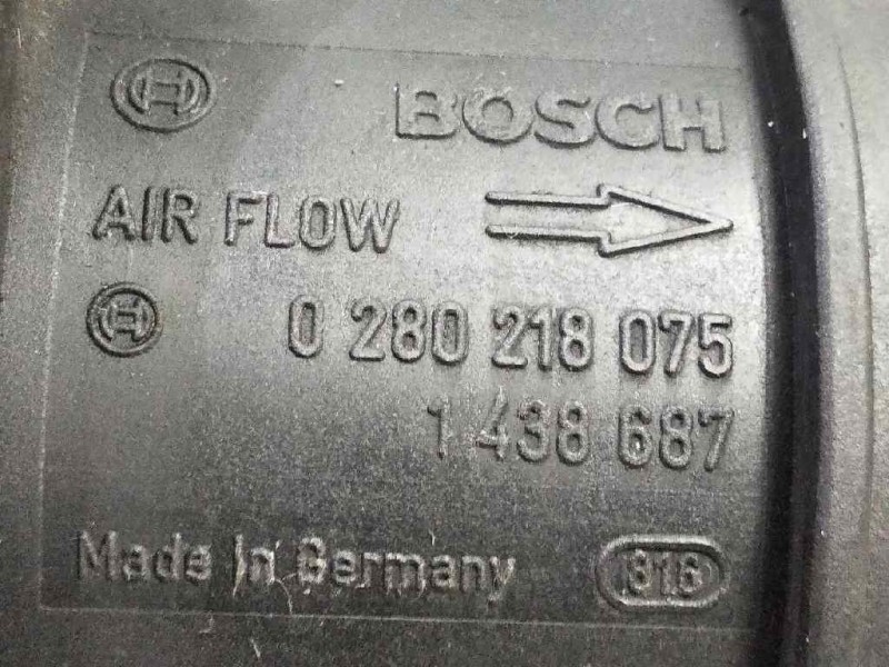Recambio de caudalimetro para bmw serie 3 berlina (e46) 1.8 16v referencia OEM IAM 0280218075 1438687 BOSCH