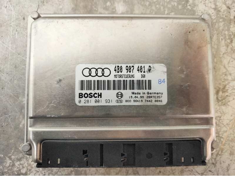 Recambio de centralita motor uce para audi a6 berlina (4b2) 2.5 tdi referencia OEM IAM 0281001931 4B0907401P D60