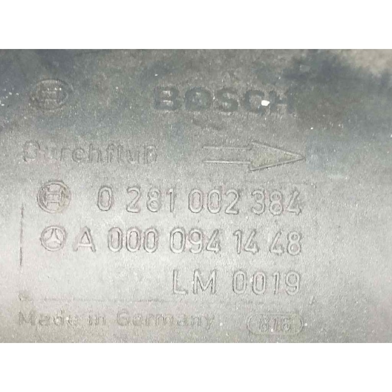 Recambio de caudalimetro para mercedes clase c (w202) berlina 2.2 cdi 16v cat referencia OEM IAM 0281002384 A0000941448 BOSCH
