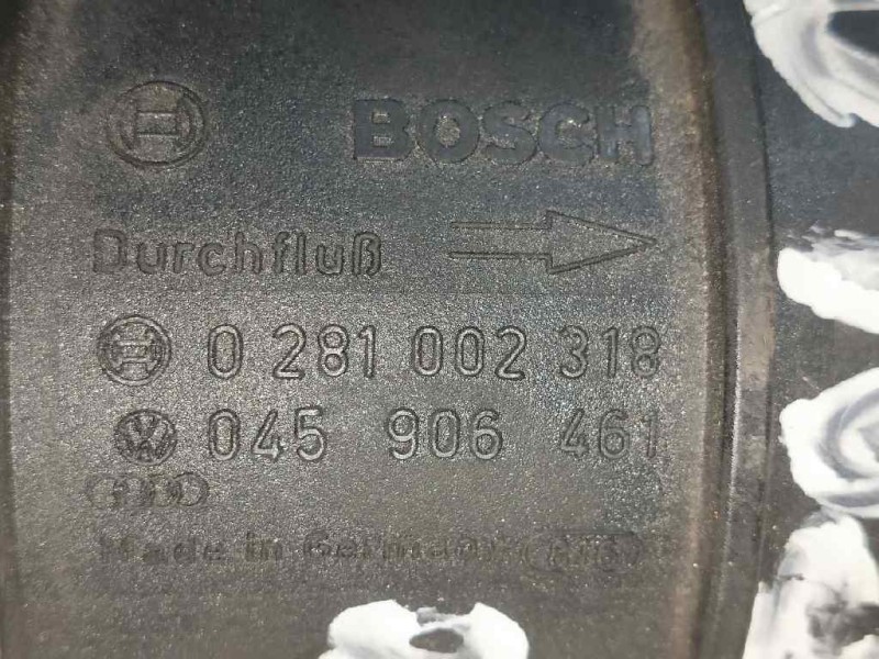 Recambio de caudalimetro para volkswagen polo berlina (6n2) 1.4 16v referencia OEM IAM 0281002318 045906461 BOSCH