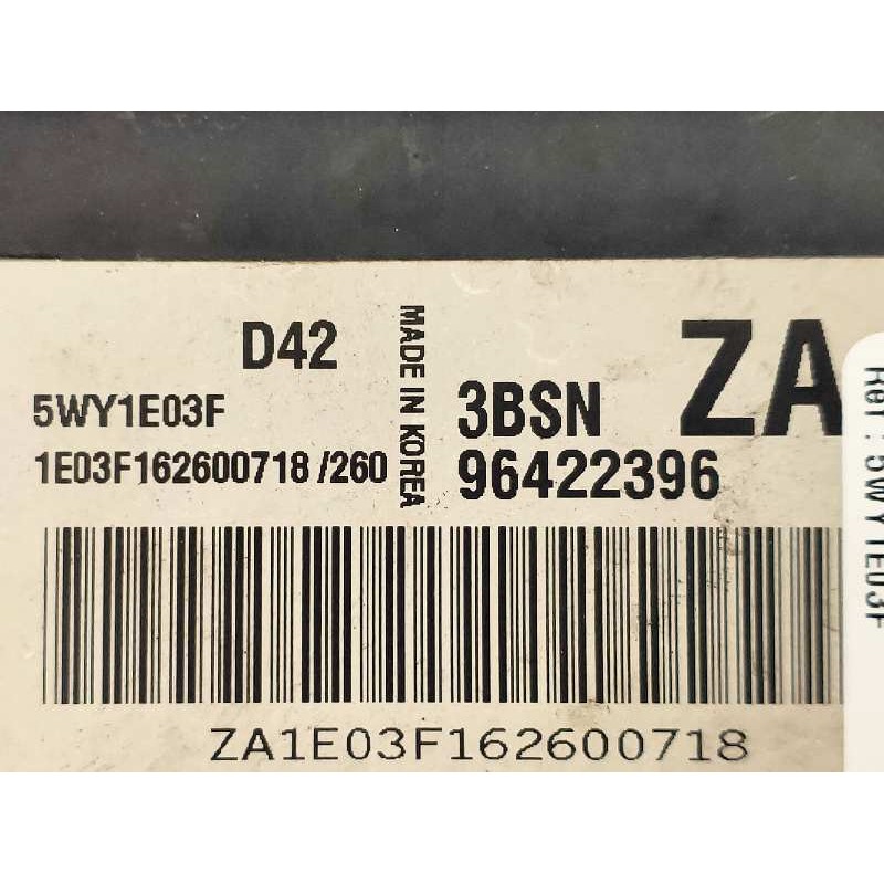 Recambio de centralita motor uce para chevrolet nubira berlina se referencia OEM IAM 5WY1E03F 3BSN 96422396 1E03F162600718 1E03F
