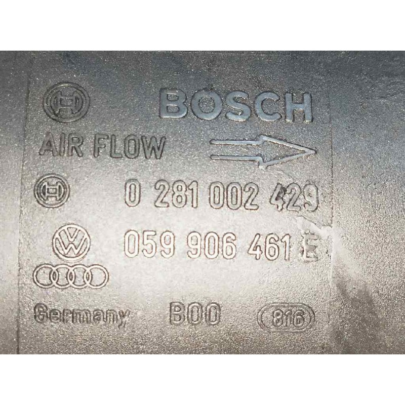 Recambio de caudalimetro para audi a4 berlina (b5) 2.5 v6 24v tdi referencia OEM IAM 0281002429 059906461E BOSCH