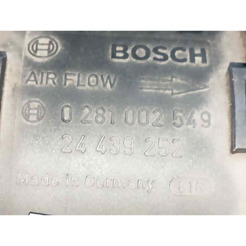Recambio de caudalimetro para opel combo (corsa c) 1.7 16v cdti referencia OEM IAM 0281002549 24439252 BOSCH