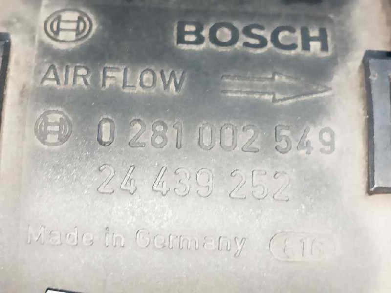 Recambio de caudalimetro para opel combo (corsa c) 1.7 16v cdti referencia OEM IAM 0281002549 24439252 BOSCH