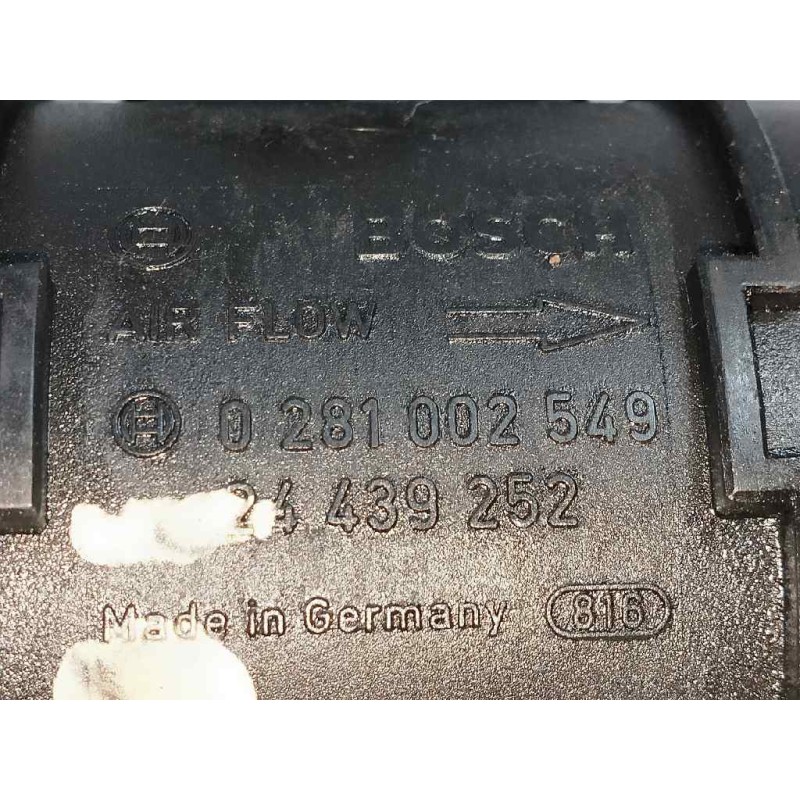Recambio de caudalimetro para opel combo (corsa c) 1.7 16v cdti referencia OEM IAM 0281002549 24439252 BOSCH
