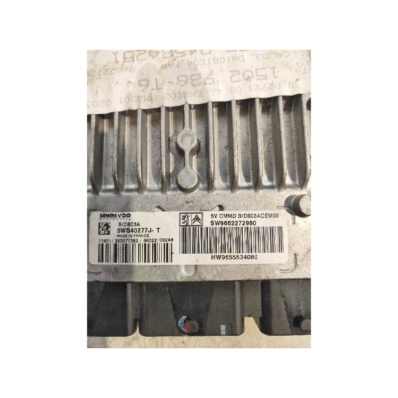 Recambio de centralita motor uce para peugeot 307 break/sw (s2) sw xsi referencia OEM IAM 5WS40277JT SW9662272980 HW9655534080 S