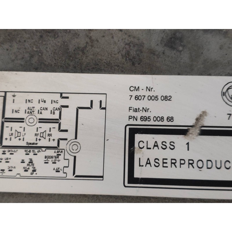 Recambio de sistema audio / radio cd para iveco daily caja cerrada (2006 =>) caja cerrada 50c... batalla 3000 referencia OEM IAM