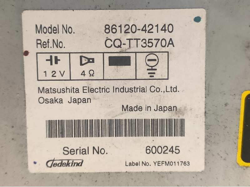 Recambio de sistema audio / radio cd para toyota rav 4 (a3) executive referencia OEM IAM 8612042140 600245 CQTT3570A
