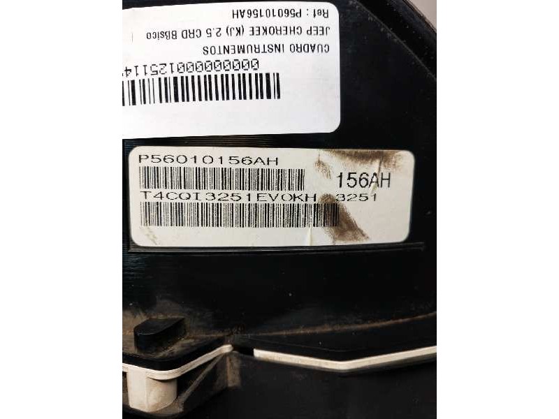 Recambio de cuadro instrumentos para jeep cherokee (kj) 2.5 crd básico referencia OEM IAM P56010156AH  