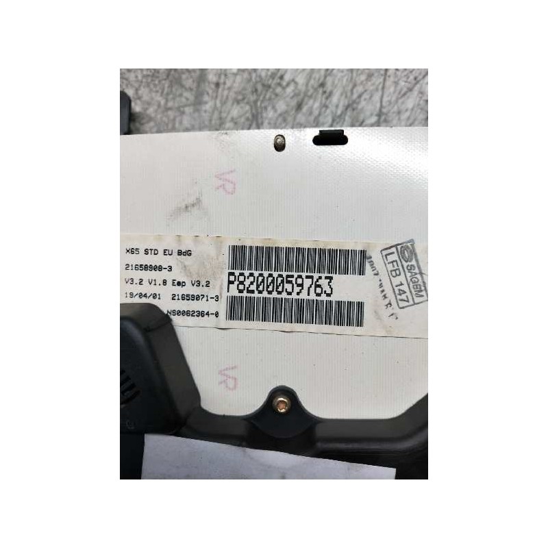 Recambio de cuadro instrumentos para renault clio ii fase i (b/cbo) 1.2 referencia OEM IAM P8200059763 NS00623640 