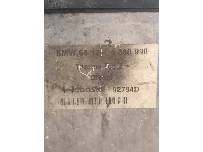 Recambio de calefaccion entera normal para bmw x5 (e53) 3.0d referencia OEM IAM 8380998 92794D WEBASTO