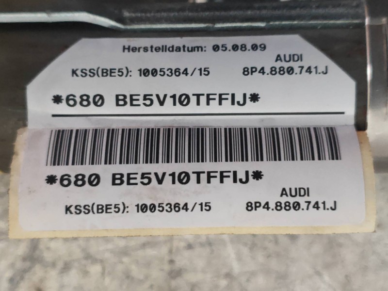 Recambio de airbag cortina delantero izquierdo para audi a3 (8p) 1.9 tdi limited edition referencia OEM IAM 8P4880741J  8P388074