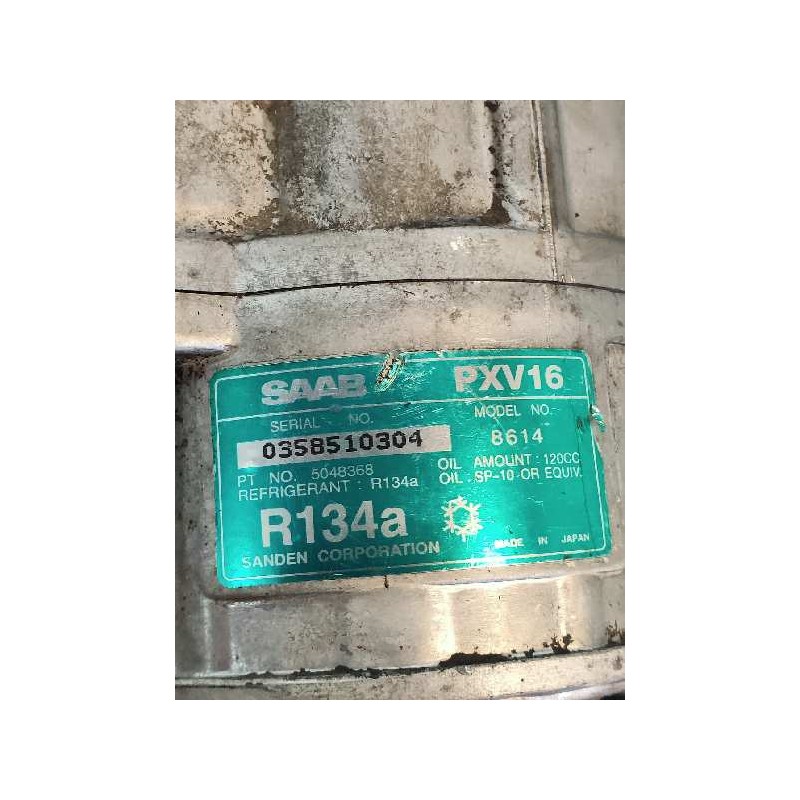 Recambio de compresor aire acondicionado para saab 9-5 familiar 3.0 v6 tid cat referencia OEM IAM PXV168614 0358510304 SANDEN