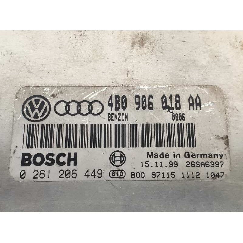 Recambio de centralita motor uce para audi a4 berlina (b5) 1.8 t referencia OEM IAM 0261206449 4B0906018AA BOSCH