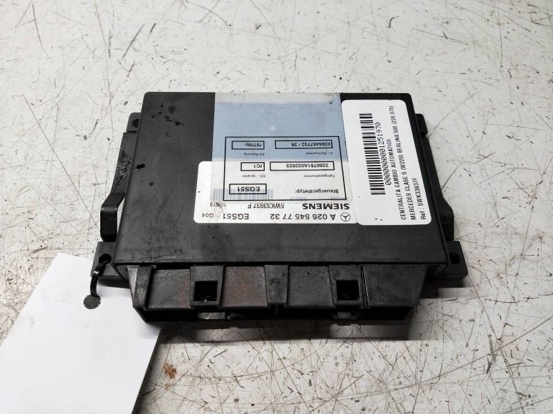 Recambio de centralita cambio automatico para mercedes clase s (w220) berlina 500 (220.075) referencia OEM IAM 5WK33937F A026545