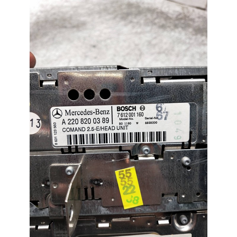 Recambio de sistema navegacion gps para mercedes clase s (w220) berlina 500 (220.075) referencia OEM IAM 7612001160 A2208200389 