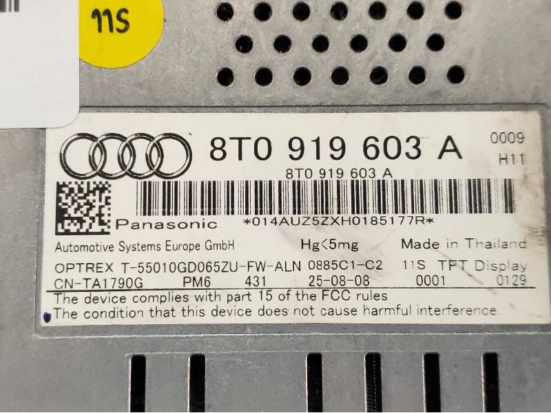 Recambio de pantalla multifuncion para audi a4 ber. (b8) básico referencia OEM IAM 8T0919603A  PANASONIC