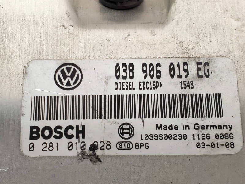Recambio de centralita motor uce para skoda superb (3u4) classic referencia OEM IAM 0281010928 038906019EG 1039S00230 11260086 