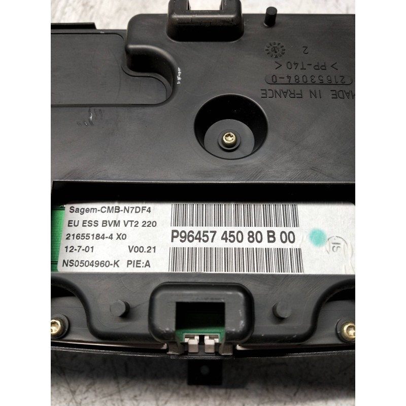 Recambio de cuadro instrumentos para citroen xsara coupe 1.6i 16v vts referencia OEM IAM P9645745080 B00 