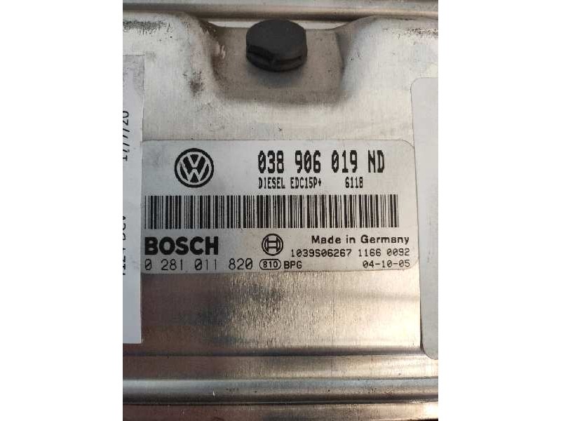 Recambio de centralita motor uce para volkswagen polo (9n1) trendline referencia OEM IAM 0281011820 038906019ND 038906019NC