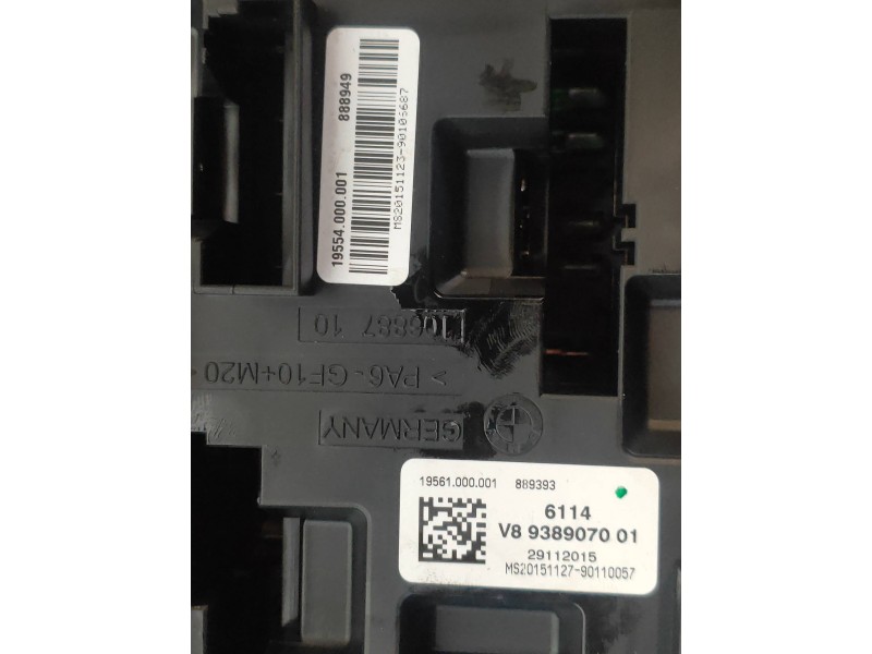 Recambio de caja reles / fusibles para bmw serie 3 lim. (f30) 318d referencia OEM IAM 938907001 19554000001 61149259466
