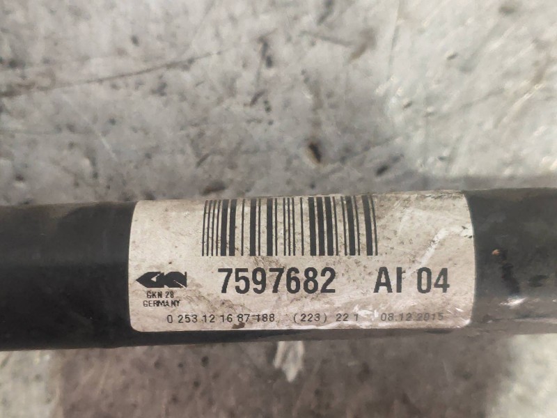 Recambio de transmision trasera derecha para bmw serie 3 lim. (f30) 318d referencia OEM IAM 7597682AI04  33208680348
