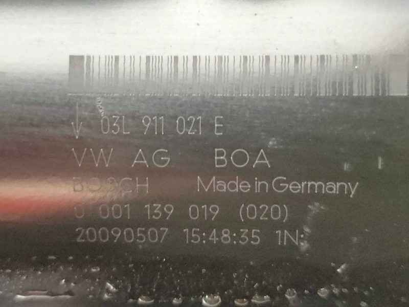 Recambio de motor arranque para audi a4 ber. (b8) 2.0 16v tdi referencia OEM IAM 0001139019 03L911021E 20090507 BOSCH