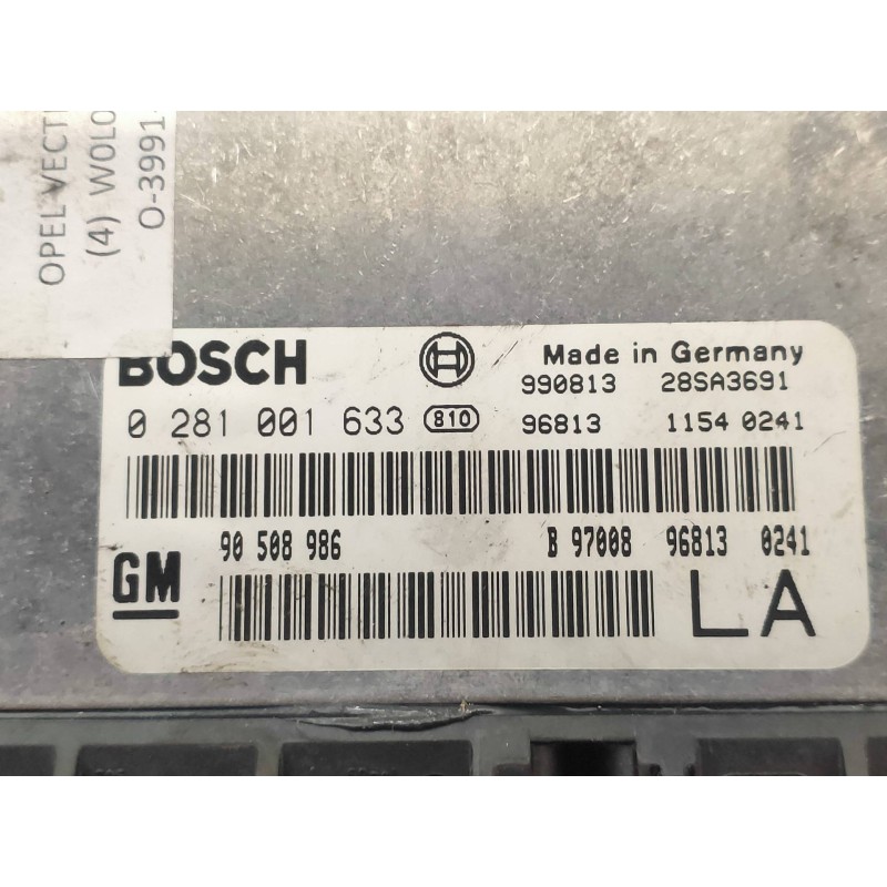 Recambio de centralita motor uce para opel vectra b berlina comfort referencia OEM IAM 0281001633 90508986 28SA3691 BOSCH