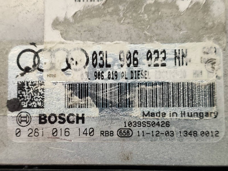 Recambio de centralita motor uce para audi a4 ber. (b8) 2.0 16v tdi referencia OEM IAM 0281016140 03L906022NN 1039S50426 BOSCH