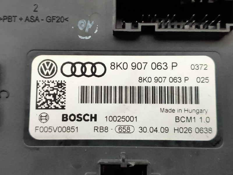Recambio de modulo electronico para audi a4 ber. (b8) 2.0 16v tdi referencia OEM IAM 8K0907063P F005V00851 10025001 BOSCH